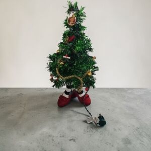 Kurt Adler 18 Inch Wizard of Oz Witch Legs Mini Tinsel Tree Set